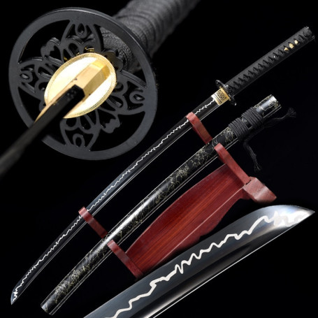 Véritable Katana de coupe Maru 1060. Sabre japonais forgé à la main